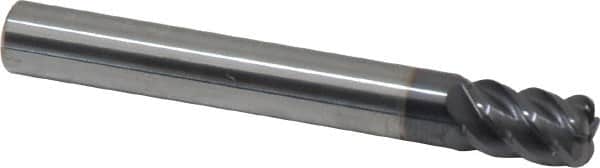 Corner Radius End Mill: 1/4