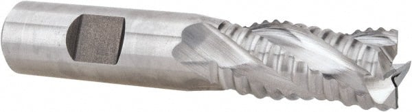 Square End Mill: 5/8'' Dia, 1-1/4'' LOC, 5/8'' Shank Dia, 3-3/8'' OAL, 4 Flutes, Cobalt MPN:17013605