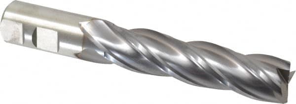 Square End Mill: 7/8'' Dia, 3-1/2'' LOC, 7/8'' Shank Dia, 5-3/4'' OAL, 4 Flutes, Cobalt MPN:17016440