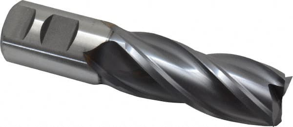 Square End Mill: 1-1/4'' Dia, 3'' LOC, 1-1/4'' Shank Dia, 5-1/2'' OAL, 4 Flutes, Cobalt MPN:17016453
