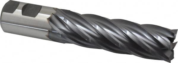 Square End Mill: 1-1/4'' Dia, 4'' LOC, 1-1/4'' Shank Dia, 6-1/2'' OAL, 6 Flutes, Cobalt MPN:17016458