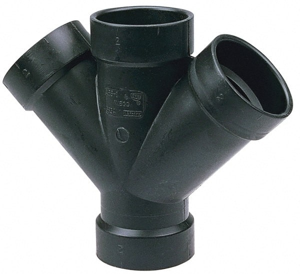 Drain, Waste & Vent 45 deg; Double Wye: 1-1/2