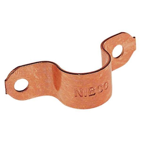 Tube Strap, Two-Hole, Copper MPN:624 2