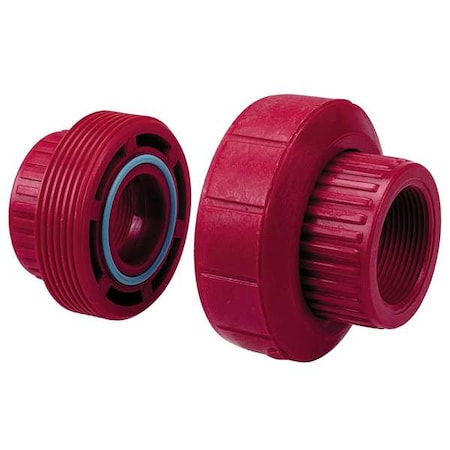 PVDF, Union, 1 in NPT, 1 in NPT MPN:653333 1