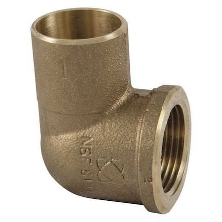 Elbow, Bronze, Cup 1/2 in, FNPT 3/4 in MPN:707-3R-LF 1/2X3/4