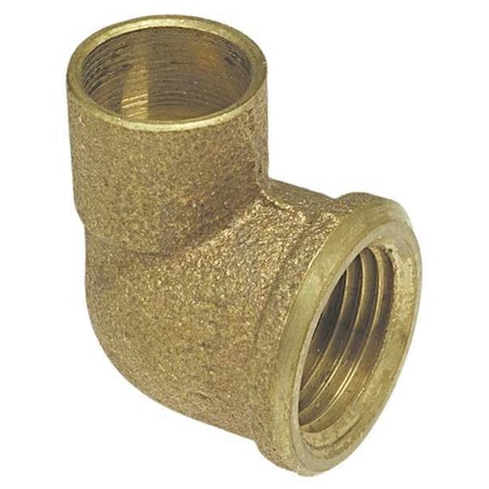 Elbow, Bronze, Cup 1/2 in, FNPT 1/2 in MPN:7073 1/2