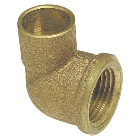 Elbow, Bronze, Cup 3/4 in, FNPT 1/2 in MPN:7073R-LF 3/4X1/2