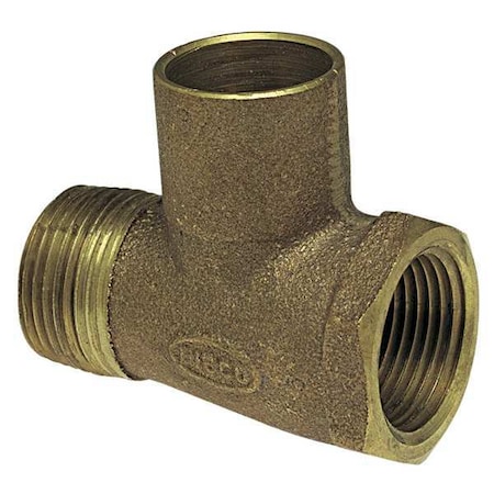 Tee, Low-Lead Cast Bronze, FNPT x MNPT x C MPN:710-3-4-LF 3/4