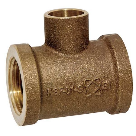 Tee, Low-Lead Cast Bronze, FNPT x FNPT x C MPN:710-3-LF 3/4
