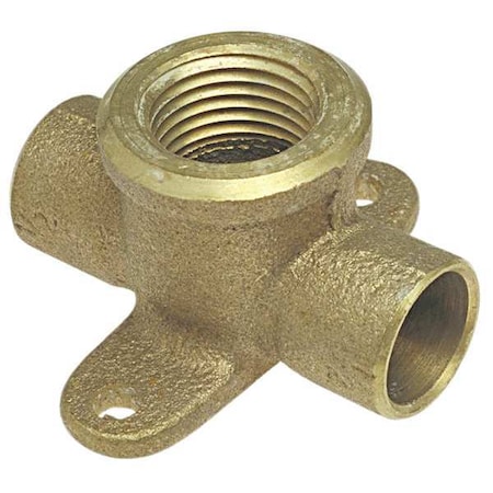 Drop Tee, Low-Lead Cast Bronze, C x C x C MPN:711-5-LF 1/2
