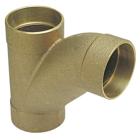 DWV Long Turn Tee Wye, Cast Bronze, 2 In MPN:812 2