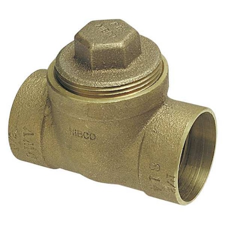 DWV Test Tee, Cast Brnze, 2 x 2 In, 2-1/8