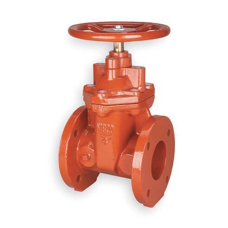 Gate Valve, Class 125, 6 In., Flange MPN:F619RW 6