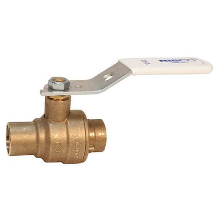 Manual 2-Way Ball Valve, Sweat, Bronze MPN:NJ9901A