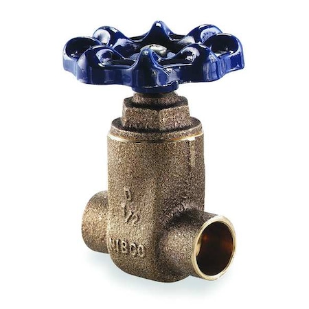 Gate Valve, 1-1/4 In., Solder, Bronze MPN:S29 1 1/4