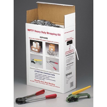 Heavy Duty, Jumbo, Poly Strapping Kit MPN:SEP48HD