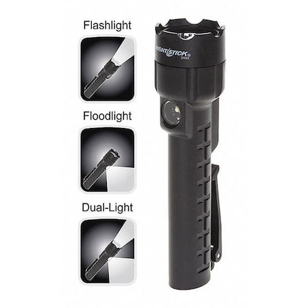 Black Dual Light Flashlight, AA, 130lm MPN:NSP-2422B