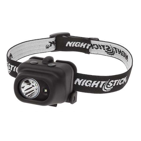 Industrial Headlamp, LED, Black, Lumens: 180/100(Spotlight), 140/80(Floodlight), 200/115(Dual-Light) MPN:NSP-4608B
