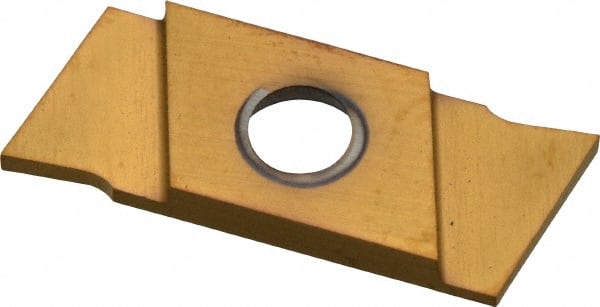 Cutoff Insert: GIE-7-GP-1.0 R-N GOLD, Carbide, 1 mm Cutting Width MPN:GIE7GP1.ORNGOLD