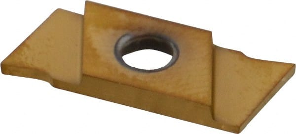 Cutoff Insert: GIE-7-GP-1.0 R-R GOLD, Carbide, 1 mm Cutting Width MPN:GIE7GP1.ORRGOLD