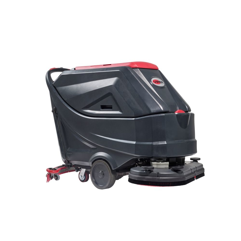 Nilfisk Viper AS6690T-215 26in Dual Disc Battery-Powered Traction-Drive Walk-Behind Floor Scrubber, 30in Diameter MPN:AS6690T-215