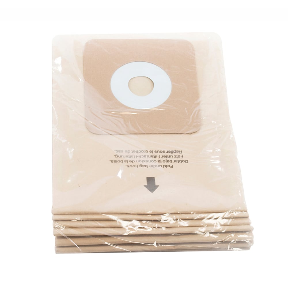 Nilfisk CarpeTriever Vacuum Bag Filters, 37 Qt, Black, Pack Of 6 Filters MPN:56330690