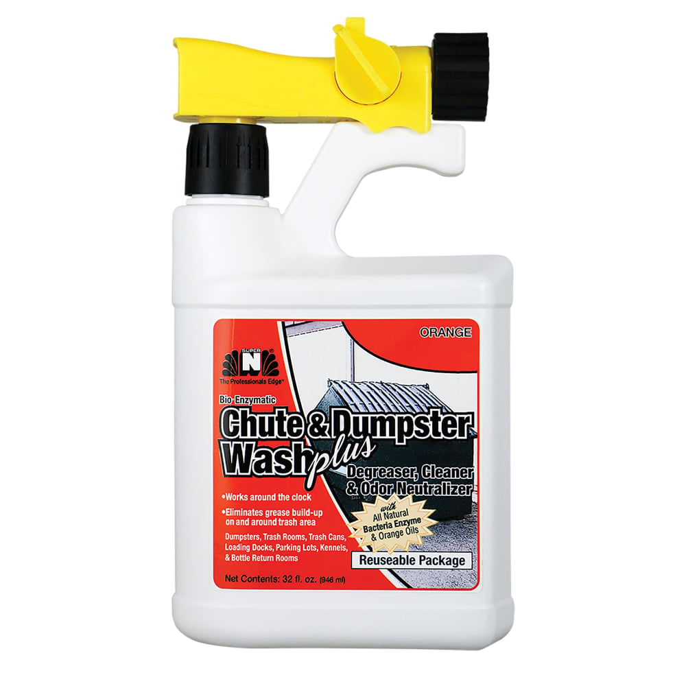 Hospeco Chute & Dumpster Wash Plus, 32 Oz, Pack Of 6 Bottles MPN:32DMPFDRTU