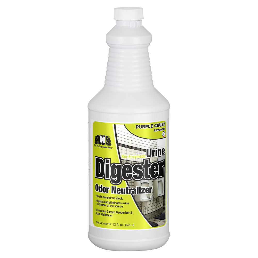 Hospeco Super N Urine Digester With Odor Neutralizer, Lavender Purple Crush, 1 Qt, Pack Of 12 Bottles MPN:32PCZYM