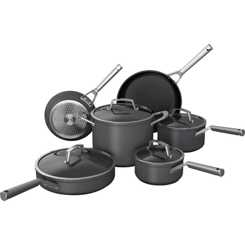 Ninja Foodi Premium NeverStick 10-Piece Cookware Set, Slate Gray MPN:C39500