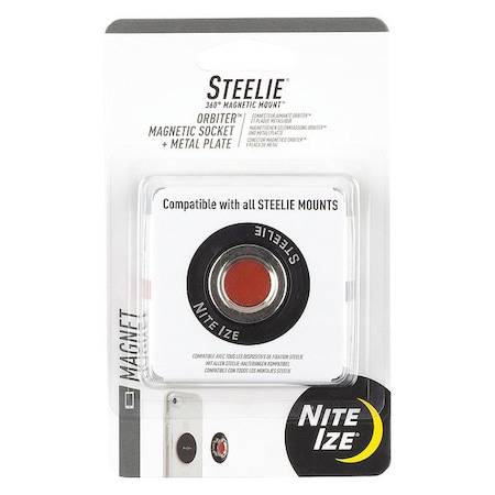 Cell Phone Car Mount Kit, Black/Silver MPN:STO-01-R7