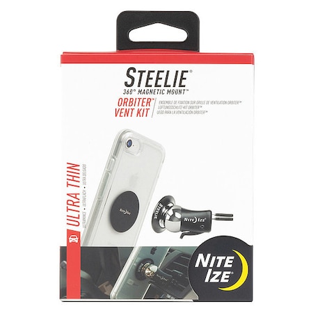 Cell Phone Car Mount Kit, Black/Silver MPN:STOVK-01-R8