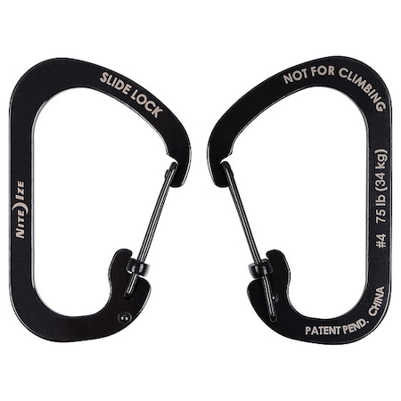 Carabiner, Stainless Steel, 75 lb Limit MPN:CSL4-01-R6