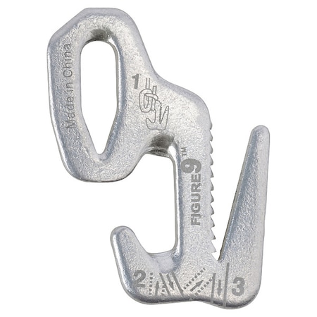Rope Tightener, 1-1/2 In., Aluminum, Silver MPN:F9S-02-09