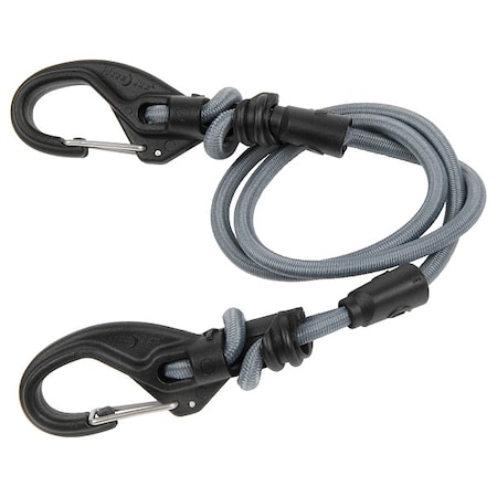 Adjustable Bungee Cord, Carabiner, 28 In.L MPN:KBB5-01-R3
