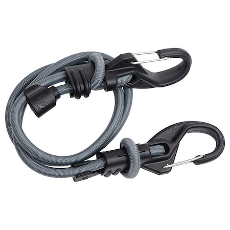 Bungee Cord, Carabiner, 10 In.L, 23/64 In.D MPN:KBB9-01-R8