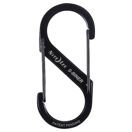 Double Gated Carabiner, 2-5/8 In., Black MPN:SB3-03-01