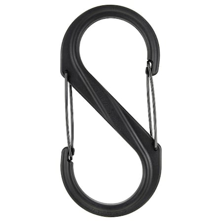 Carabiner Clip, 10-3/8 In., Plastic, Black MPN:SBP10-03-01BG