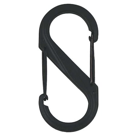 Carabiner Clip, 3-1/2 In., Plastic, Black MPN:SBP4-03-01BG