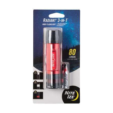 LED Mini Flashlight, Red MPN:NL1B-10-R7