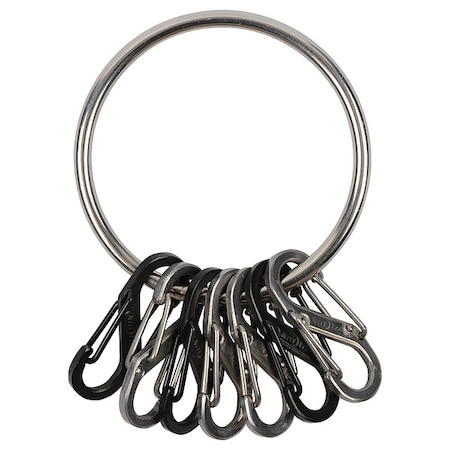 Key Rack, Black, Large, Silver Texture MPN:BRG-M1-R3