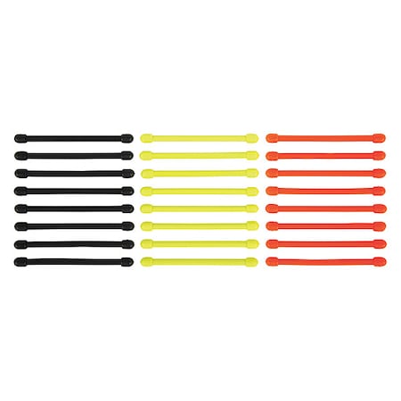 Twist Ties, Rubber, 3