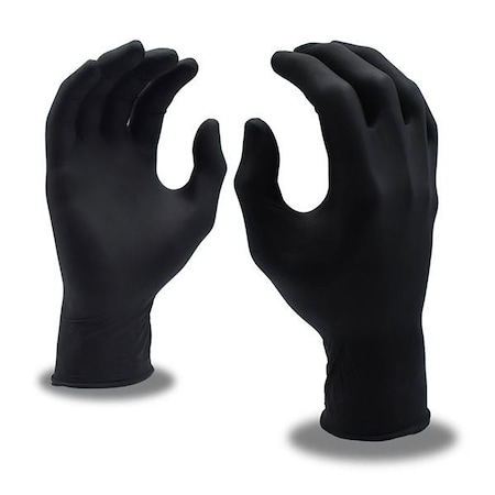 Disposable Gloves, Agility, Nitrile, 6 mil, Textured, Black, M, 1000 PK MPN:4089M