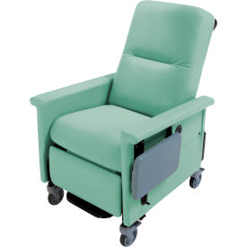 NK Medical Recliner with Swing Arms and Infinite Recline Push Bar & Side Table Iced Mint RC301-S-I-ICED MINT