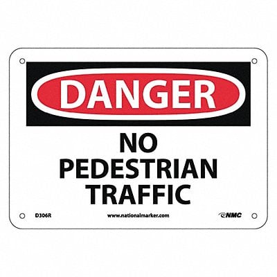No Pedestrian Traffic Sign MPN:D306R