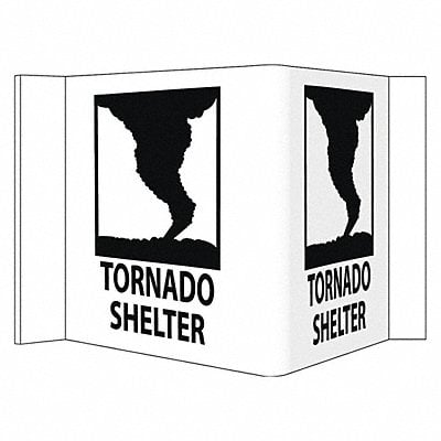Tornado Shelter Sign 3-View MPN:VS52W