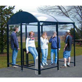 No Butts 4 Sided Smoking Shelter NBS0412FS - Freestanding - 10'4