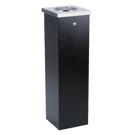 Cigarette Receptacle, Black, 1.75 gal MPN:FLT04