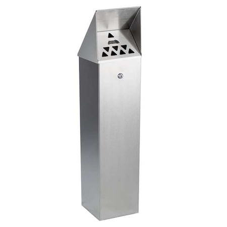 Cigarette Receptacle, Silver, 1.75 gal MPN:HDD01