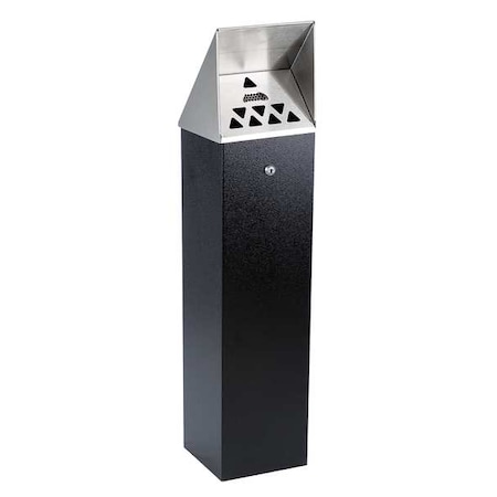 Cigarette Receptacle, Black, 1.75 gal MPN:HDD04