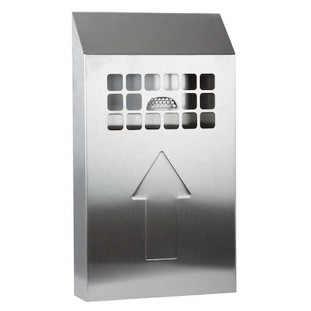 Cigarette Receptacle, Silver, 0.5 gal MPN:NBB01